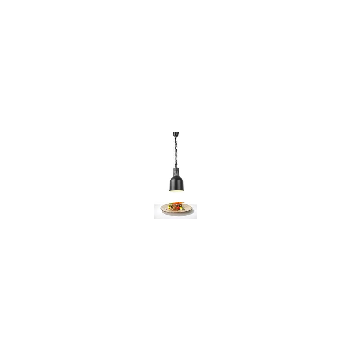 Lampa de incalzire cilindrica, culoare negru, ø175x(H)250