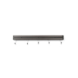 Suport magnetic pentru cutite, 60 cm, cu 6 carlige agatare, Hendi