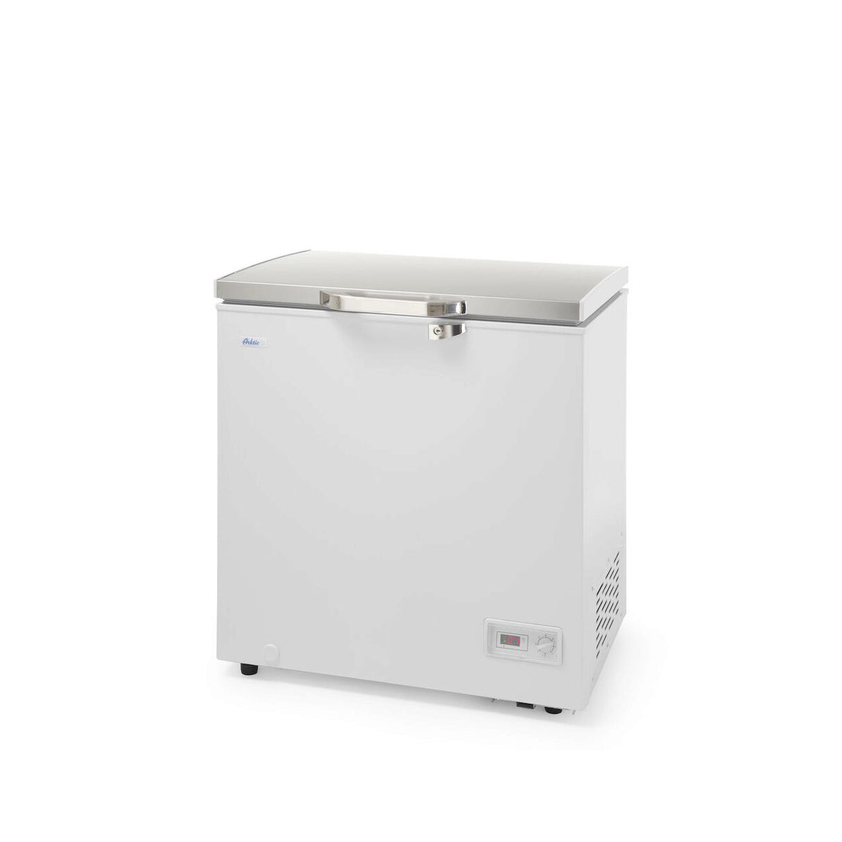 Lada frigorifica profesionala 140 L, interval racire -26 / -18 C, ARKTIC by Hendi, 70 W, corp aluminiu cu izolatie spuma de 70 mm, clasa energetica F, 754x608x845 mm, Clasa energetica F