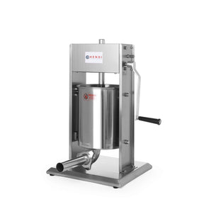 Aparat umplut carnati inox,  profesional, manual, capacitate 3 litri, Hendi Profi Line, 3 palnii incluse