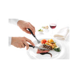 Set 6 cutite friptura, inox, 215 mm, maer plastic, Hendi Kitchen Line