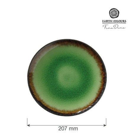 Farfurie Fine Dine, Beryllium diametru 207 mm, portelan, decorat manual