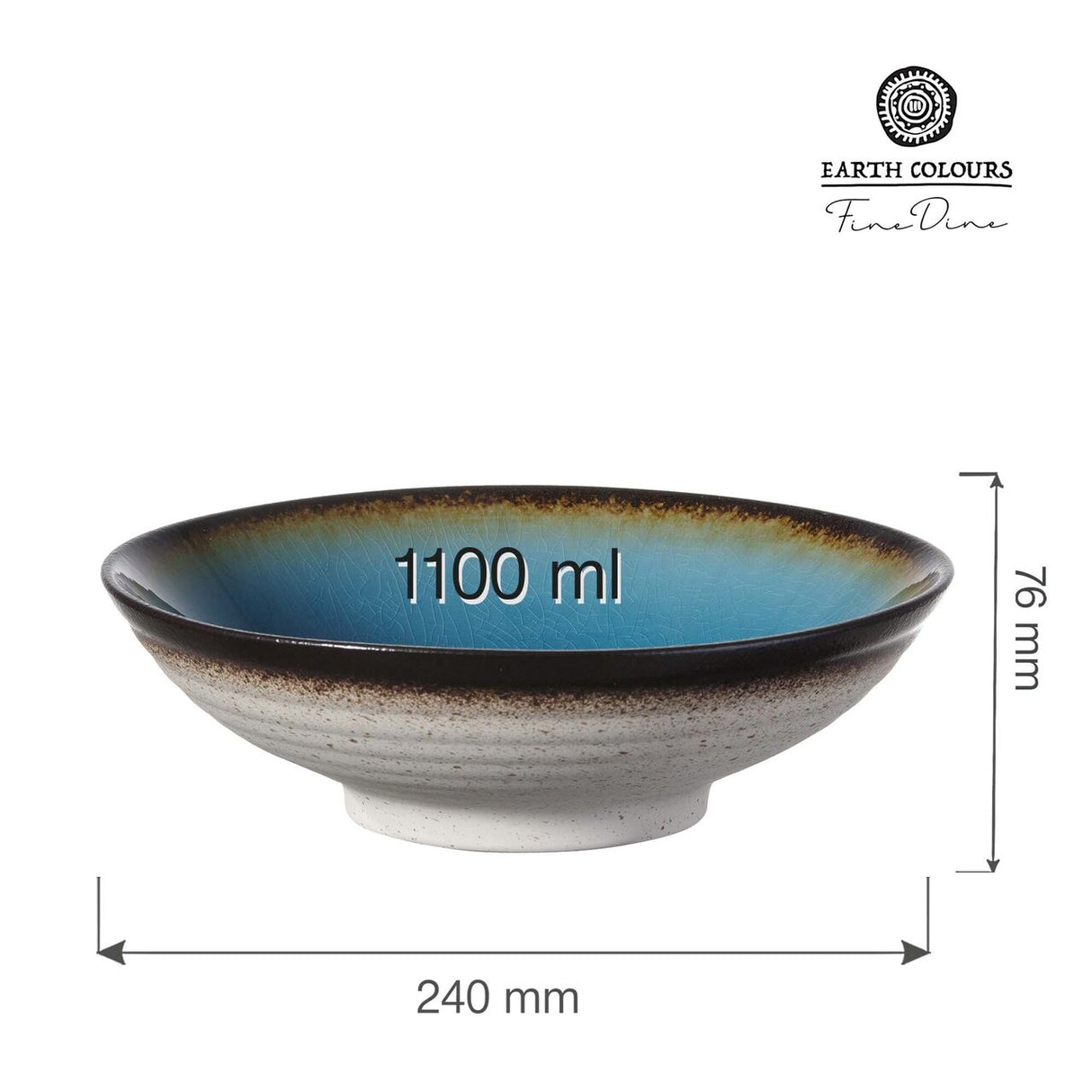 Bol rotund Azure, 240mm  Fine Dine