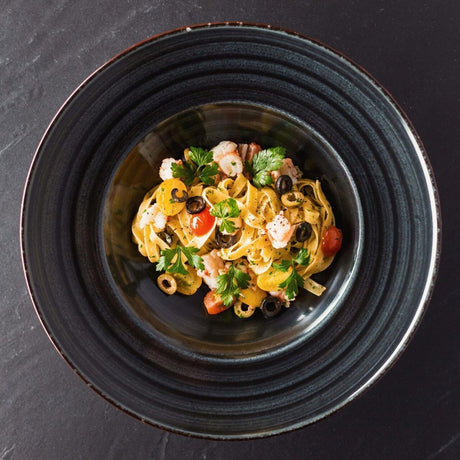 Farfurie Fine Dine, colectia Onix, dimetru 270 mm, portelan, rezistenta la temperaturi pana la 150 C