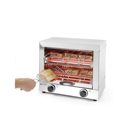 Toaster cu 6 compartimente, Hendi, inox, 3000W, 43.8x29x(H)40.2 cm