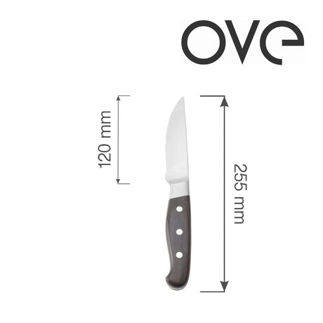 Cutit jumbo pentru friptura Corfu, OVE, 255 mm, set de 6 buc.