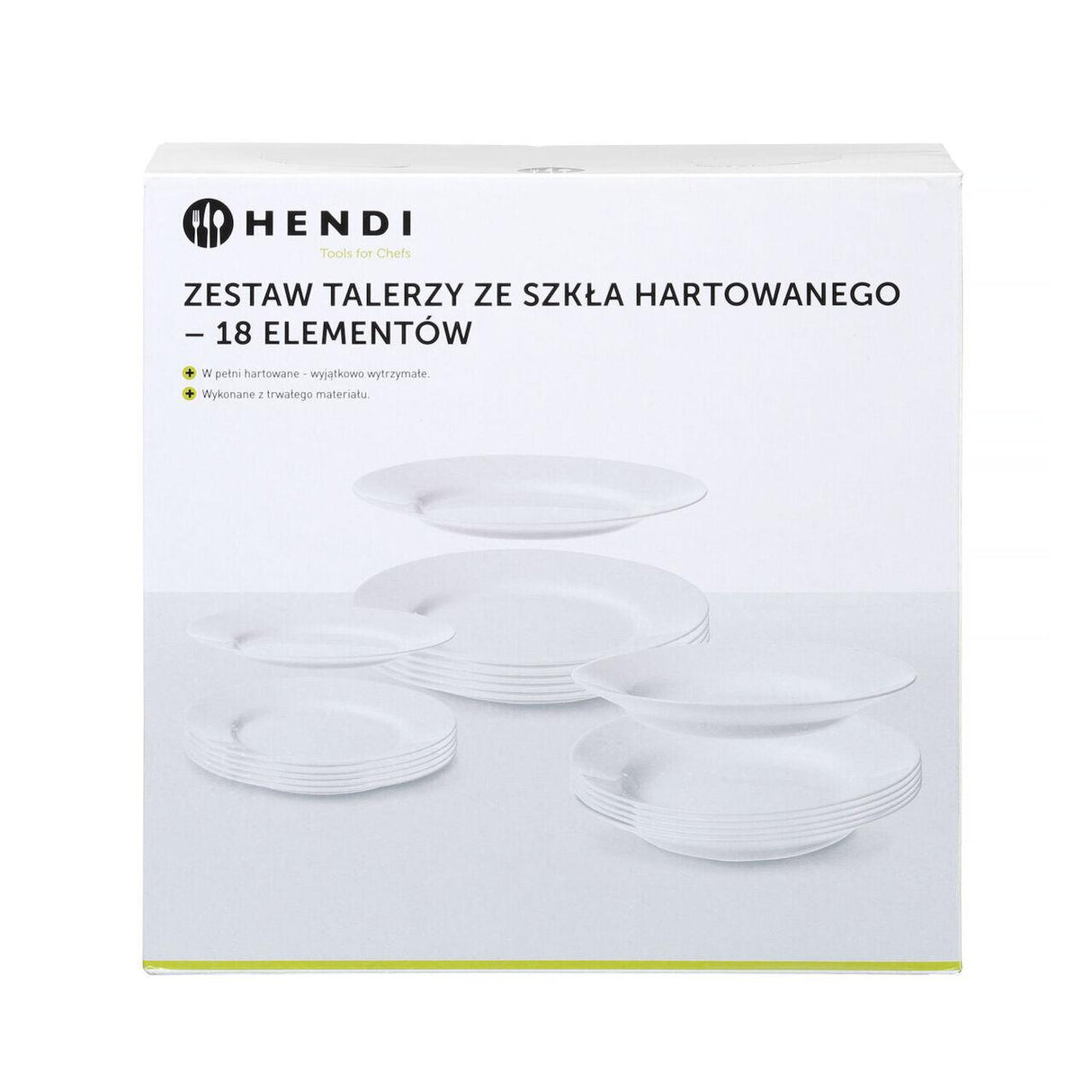 Set de farfurii EVERYDAY , 18 piese,Hendi,Ø 225mm, Ø245mm, Ø195 mm