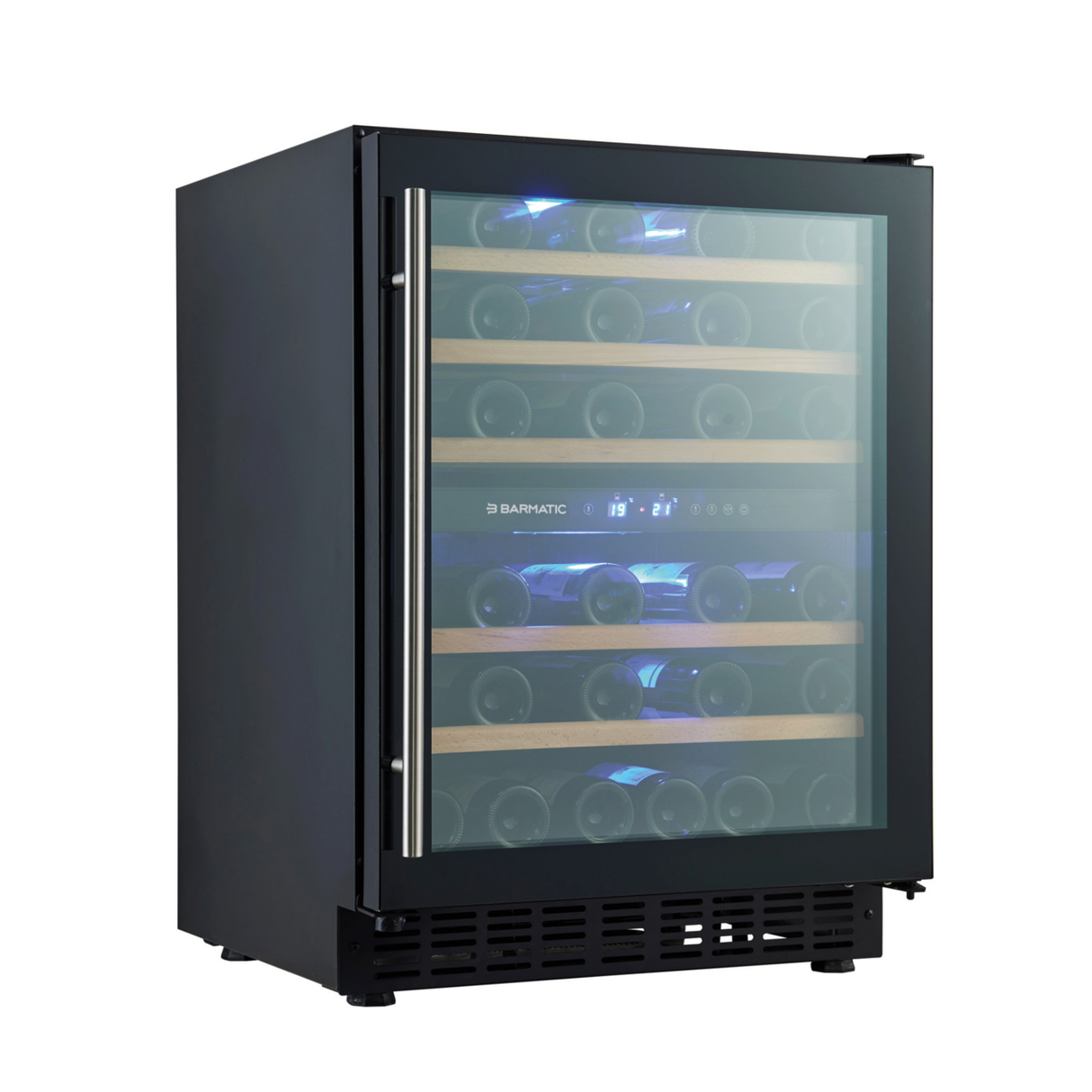 Racitor de vinuri pentru 46 de sticle Barmatic Aurora 133 l, negru