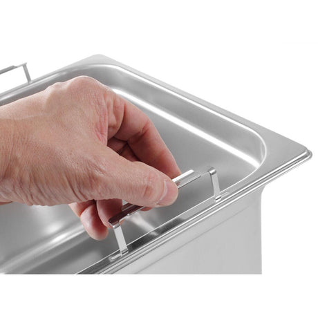 Tava Gastronorm GN 1/1, cu manere ergonmice, HENDI, GN 1/1, 28L, (H)200mm