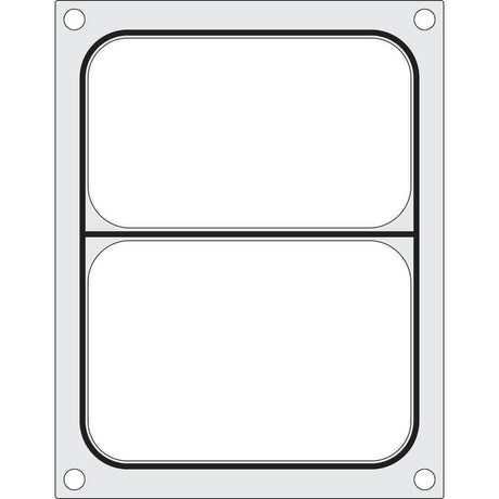 Matrita sigilare pentru doua recipiente 178x113 mm