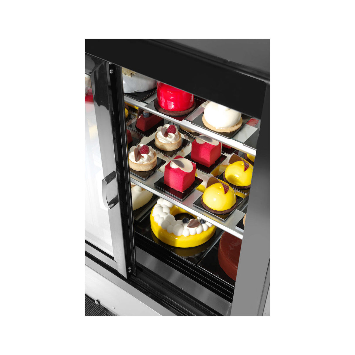 Vitrina frigorifica de prezentare interval temp. 2/6?C, corp inox, 510 litri, 490 W ARKTIC by Hendi, 1515x675x(H)1210 mm, Clasa energetica C