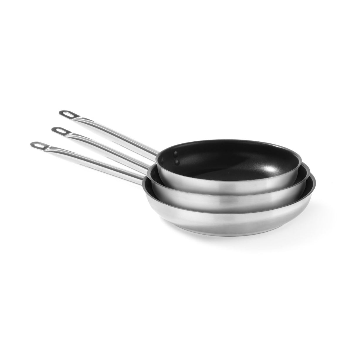 Tigaie profesionala inox cu strat anti-aderent, 32 cm diametru x 5,5 cm inaltime, gama Hendi Profi Line