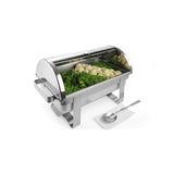 Chafing dish capac rolltop Gastronorm GN1/1, inox, 59x34x(H)40 cm, Model Hendi Rental-Top