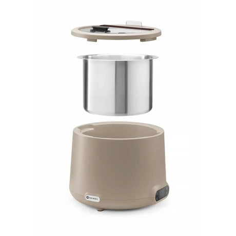 Fierbator pentru supa UNIQ, HENDI, 8L, Bej, 220-240V/500W, ø365x(H)325mm