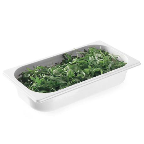 Tava profesionala Gastronorm 1/1 policarbonat alb 65 mm inaltime, Hendi