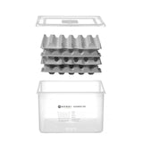 OVOBOX 120 HENDI - recipient oua GN2/3 + 8 tavi pentru oua, 18L, 355x325x(H)200mm