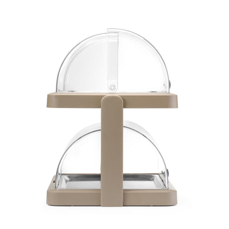 Display racire rolltop bej dublu, cu 4 elemente de racire