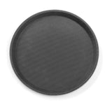 Tava servire rotunda 41cm, polipropilena cu suprafata cauciuc anti-alunecare, Hendi
