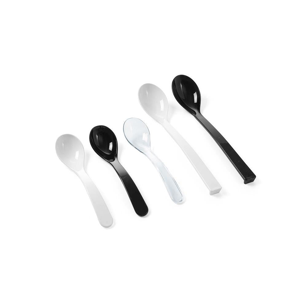 Lingura Hendi pentru salata, plastic SAN, neagra 335 mm 60 ml