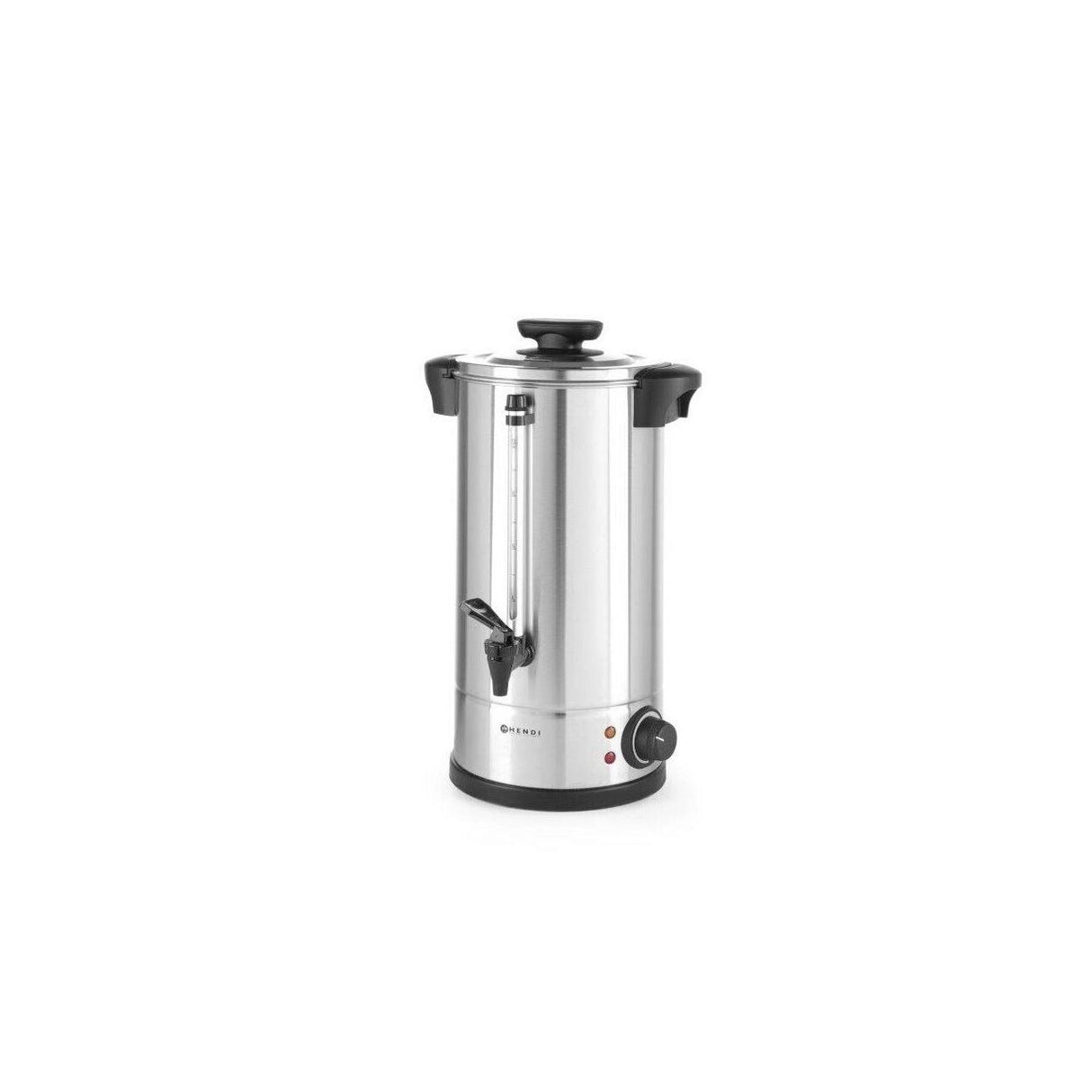 Boiler profesional pentru bauturi calde, Hendi, 2250 W, 20 L, Temp 30 - 100 C , Argintiu, sistem inchidere "Twist-lock", Inox, 360x380x(H)598 mm