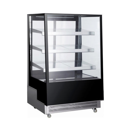 Vitrina frigorifica de prezentare interval temp. 2/6?C, 490 W corp inox, ARKTIC by Hendi, 900x805x(H)1445, 500 Litri, Clasa energetica C