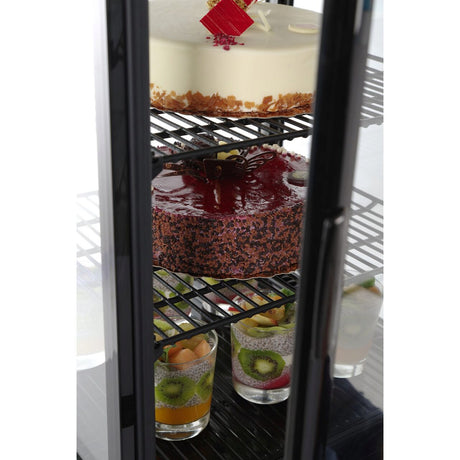 Vitrina de prezentare 78 L (neagra) - 230 V, 170 W, 452X406X (H)966 mm