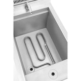 Masina de fiert paste cu spatiu de depozitare, 6kw, 400V,400x700x(H)850+90 mm