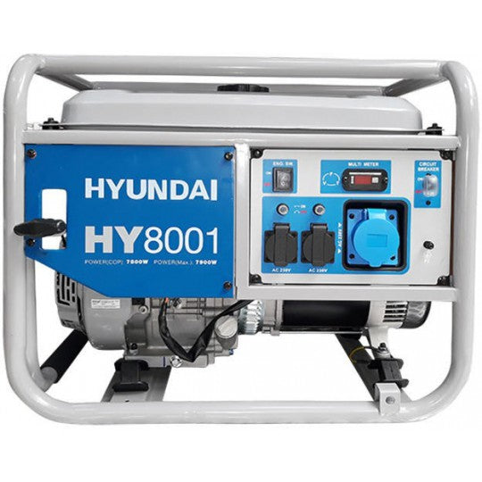 Generator de curent monofazic 7,5 kW HYUNDAI HY8001 + kit de roti