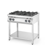 Masina de gatit cu 4 arzatoare pe stand deschis HENDI Smart, 2x3,5kW+2x6kW, 800x700x(H)900mm