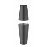 Shaker Tin-on-Tin Boston, negru, Bar up, 0,8L, ø90x(H)303mm