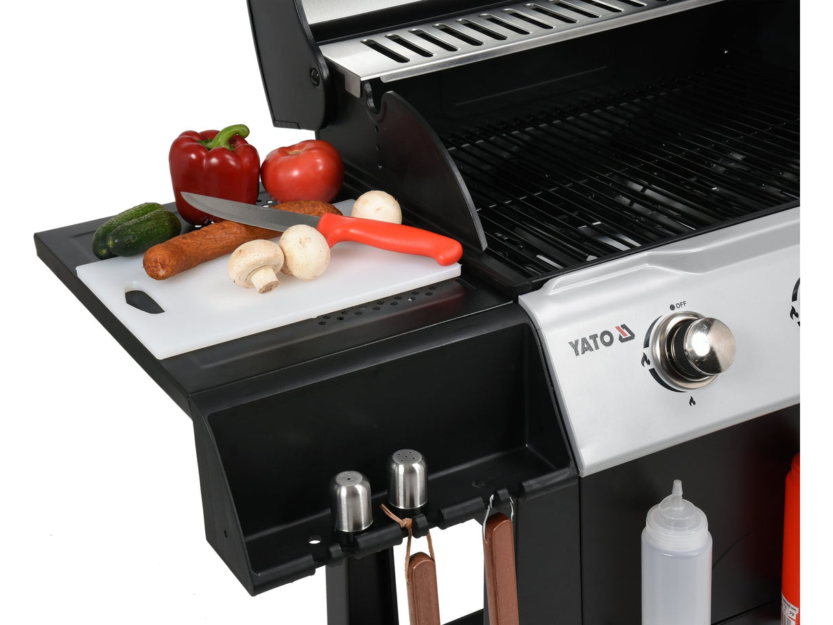 GRATAR PE GAZ, YATO YG-20001 3 ARZATOARE, 9KW