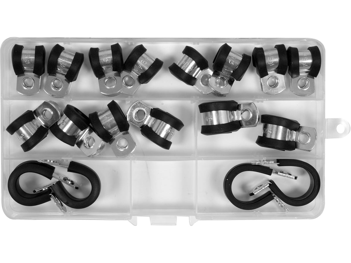 SET CLEME OTEL YATO YT-067833 INOXIDABIL CU CAUCIUC, 18 BUC