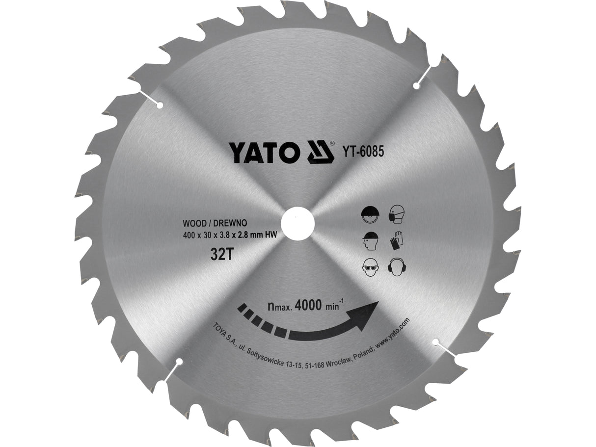PANZA FIERASTRAU CIRCULAR YATO YT-6085 PENTRU LEMN 400X32X30MM