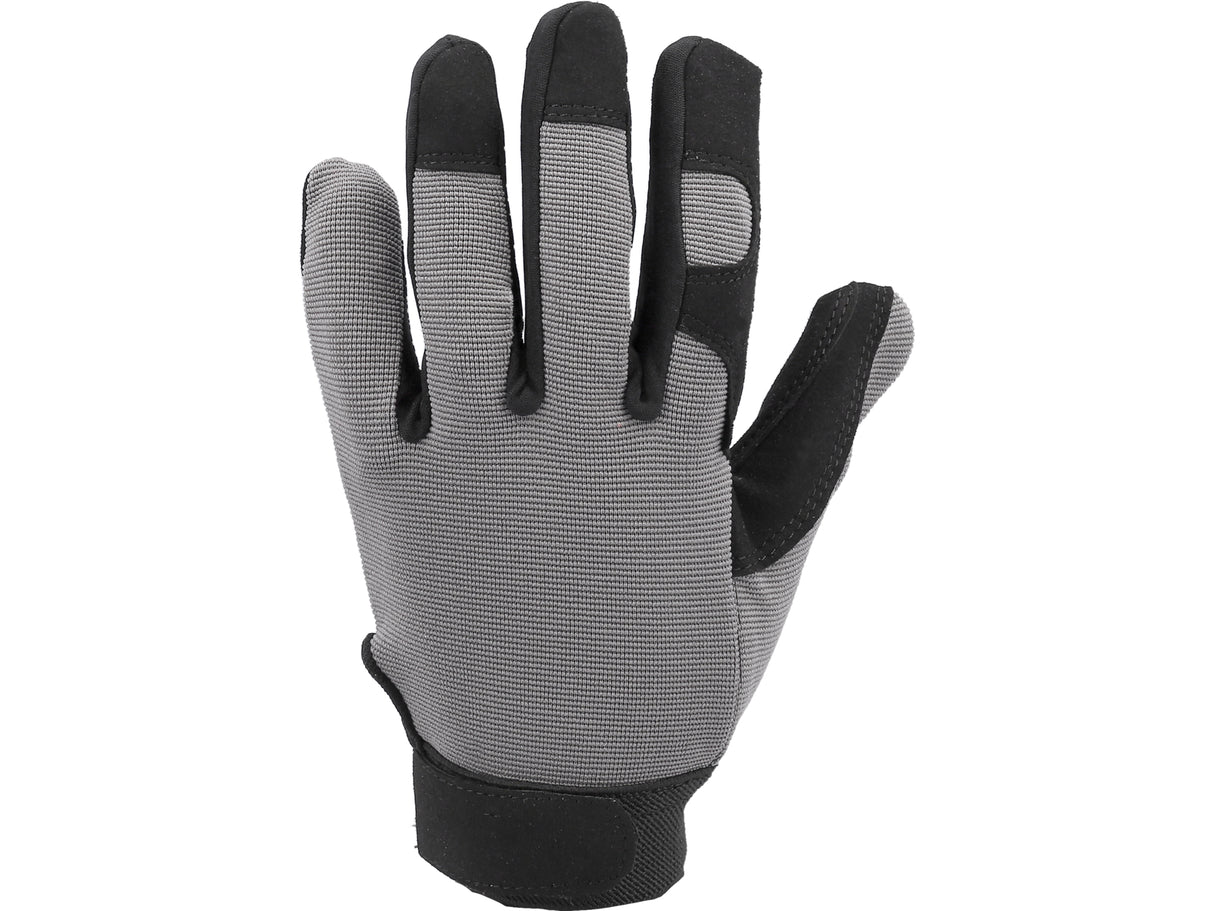 YATO YT-74651 SZINTETIKUS BŐR MUNKAKESSZTYŰ, SZÜRKE/FEKETE, 8-AS MÉRET