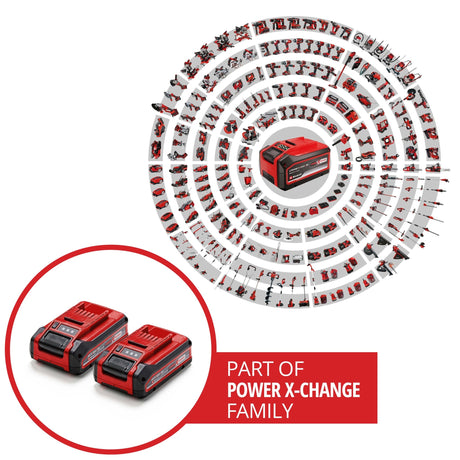 Acumulator Einhell 4 Ah Power X - Change PLUS, 18V, Li - ion, utilizare universala pentru toate dispozitivele PXC, control al nivelului de incarcare, pachet dublu, incl. 2x baterii de 4 Ah, fara incarcator Einhell - scule electrice si unelte profesionale - BricoMart