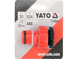 ADAPTOR ROBINET/FURTUN 1" - 3/4"DEBIT MARE Yato YT - 89051 Yato - scule electrice si unelte profesionale - BricoMart