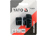 ADAPTOR ROBINET/FURTUN 1" DEBIT MARE Yato YT - 89050 Yato - scule electrice si unelte profesionale - BricoMart