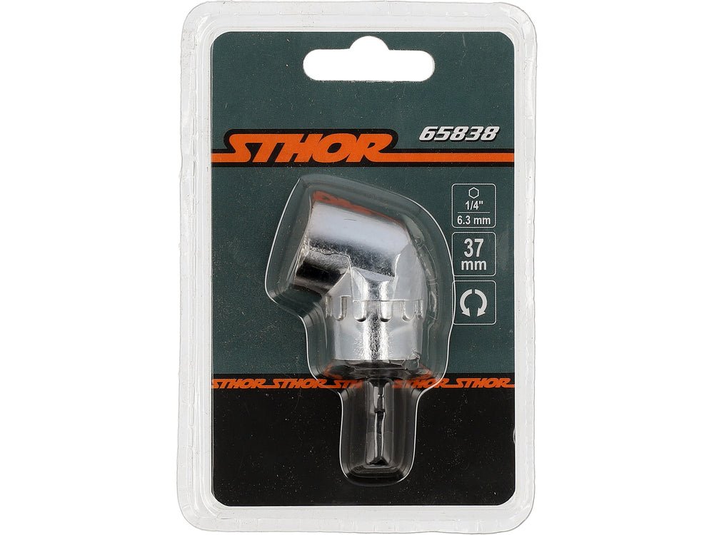 ADAPTOR UNGHIULAR 37MM, 1/4' Sthor 65838 Sthor - scule electrice si unelte profesionale - BricoMart