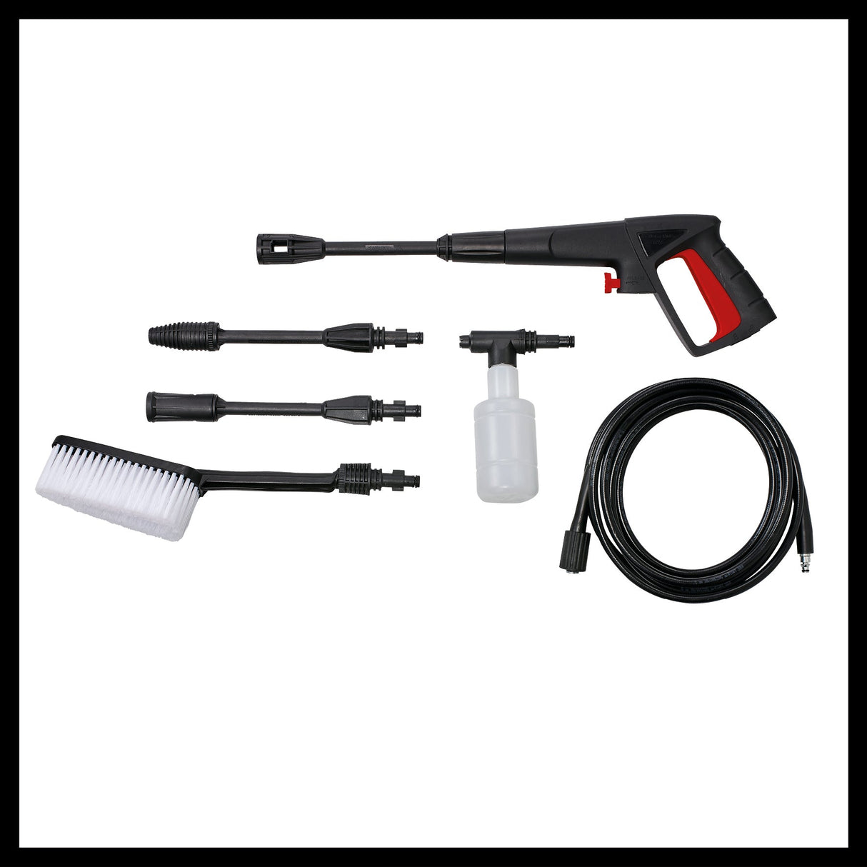 Aparat de curatat/spalat cu inalta presiune Einhell TC - HP 130 (1.500 W, max. 130 bar, sistem modular de cuplare rapida, incl. furtun de inalta presiune, pistol, lance, diverse duze, perii, recipiente de pulverizare Einhell - scule electrice si unelte profesionale - BricoMart