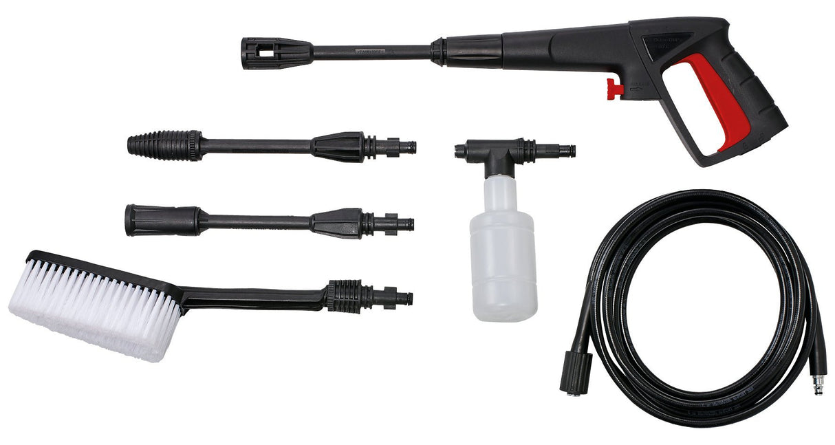 Aparat de curatat/spalat cu inalta presiune Einhell TC - HP 130 (1.500 W, max. 130 bar, sistem modular de cuplare rapida, incl. furtun de inalta presiune, pistol, lance, diverse duze, perii, recipiente de pulverizare Einhell - scule electrice si unelte profesionale - BricoMart