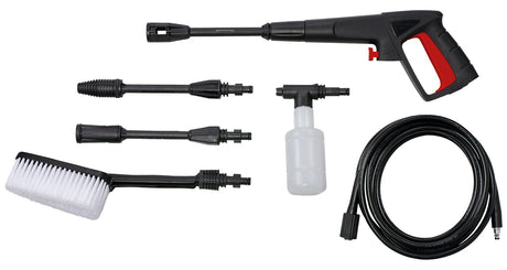 Aparat de curatat/spalat cu inalta presiune Einhell TC - HP 130 (1.500 W, max. 130 bar, sistem modular de cuplare rapida, incl. furtun de inalta presiune, pistol, lance, diverse duze, perii, recipiente de pulverizare Einhell - scule electrice si unelte profesionale - BricoMart
