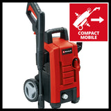 Aparat de curatat/spalat cu inalta presiune Einhell TC - HP 130 (1.500 W, max. 130 bar, sistem modular de cuplare rapida, incl. furtun de inalta presiune, pistol, lance, diverse duze, perii, recipiente de pulverizare Einhell - scule electrice si unelte profesionale - BricoMart