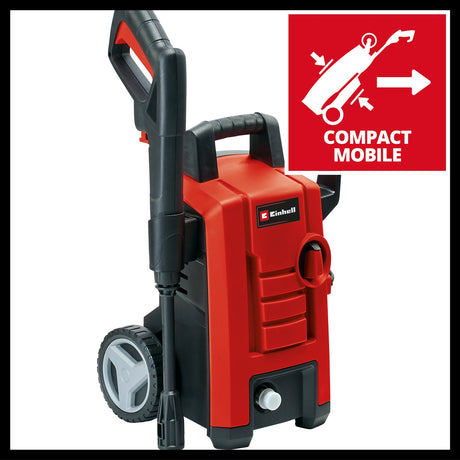 Aparat de curatat/spalat cu inalta presiune Einhell TC - HP 130 (1.500 W, max. 130 bar, sistem modular de cuplare rapida, incl. furtun de inalta presiune, pistol, lance, diverse duze, perii, recipiente de pulverizare Einhell - scule electrice si unelte profesionale - BricoMart