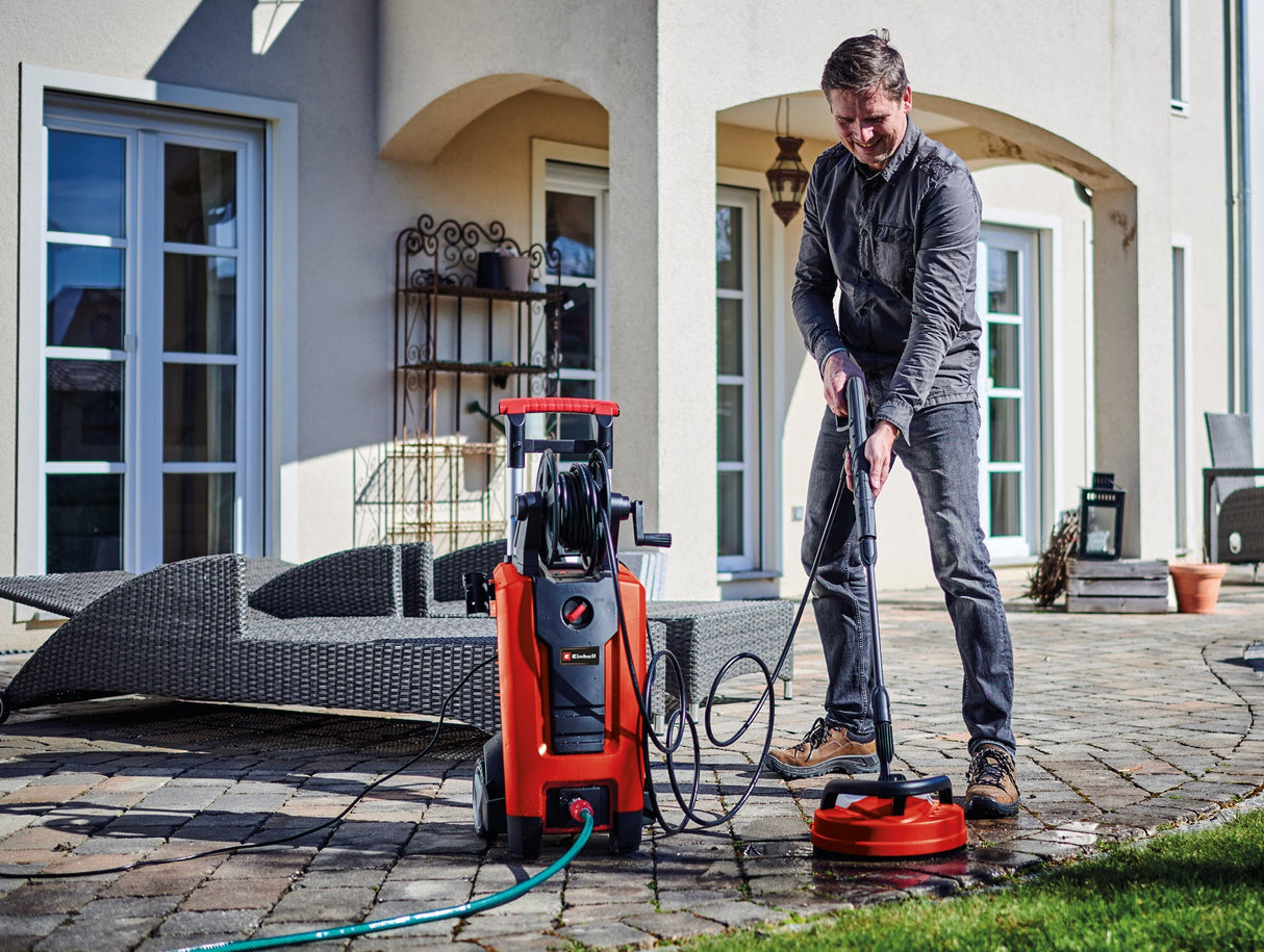 Aparat de curatat/spalat cu inalta presiune Einhell TE - HP 170 (2.300 W, max. 170 bar, sistem modular de cuplare rapida, incl. furtun de inalta presiune, pistol, lance, diverse duze, perie, rezervor de spalare Einhell - scule electrice si unelte profesionale - BricoMart