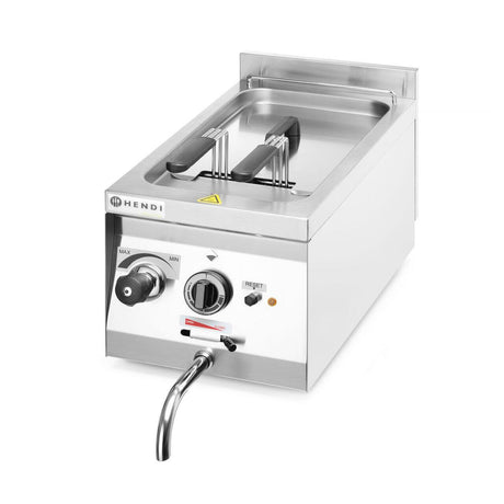 Aparat de gatit paste Hendi, capacitate 10L, cu scurgere, 230V/3500w, 330x600x(H)38mm