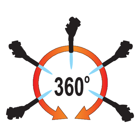 Arzator gaz 360° YATO YT-36719, piezo - imagine 7