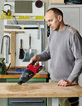 Aspirator portabil pe acumulator Einhell TE - VC 18 Li - Solo PXC (litiu - ion, recipient de praf de 540 ml, 3 duze, extensie, suport de perete, furnizat fara acumulator sau incarcator Einhell - scule electrice si unelte profesionale - BricoMart