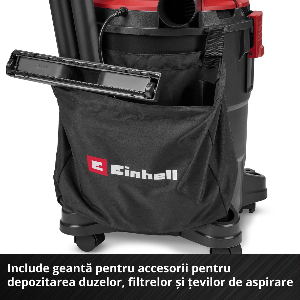 Aspirator umed - uscat Einhell TC - VC 2555 - cablu 3 m, maner transport, 850 W, 25 l BricoMart - scule electrice si unelte profesionale - BricoMart
