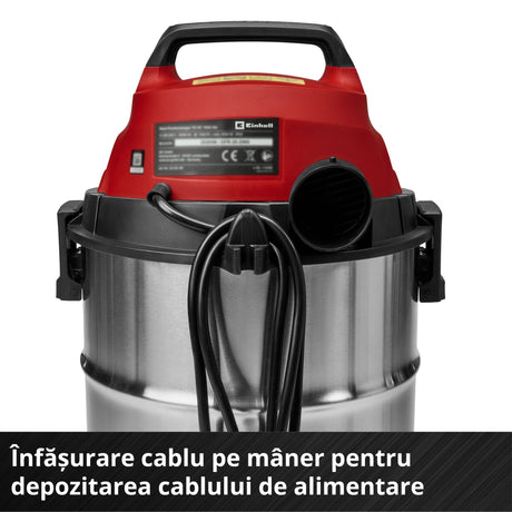 Aspirator umed - uscat Einhell TC - VC 3055 SA - cablu 3 m, maner transport, 900 W, 2000 W BricoMart - scule electrice si unelte profesionale - BricoMart
