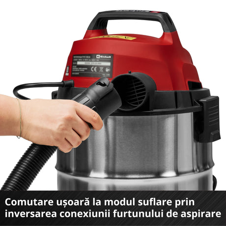Aspirator umed - uscat Einhell TC - VC 3055 SA - cablu 3 m, maner transport, 900 W, 2000 W BricoMart - scule electrice si unelte profesionale - BricoMart